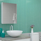 Armário Banheiro Espelheira Sobrepor E Embutir Branco | 30,1x